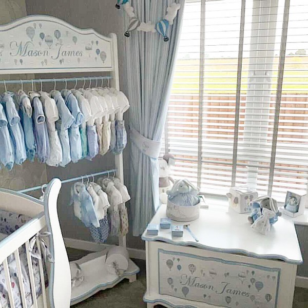 Clothes Rail With Double Rails Large Size With Balloons