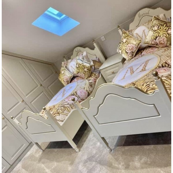 Gold Edged Single Prince And Princess Beds