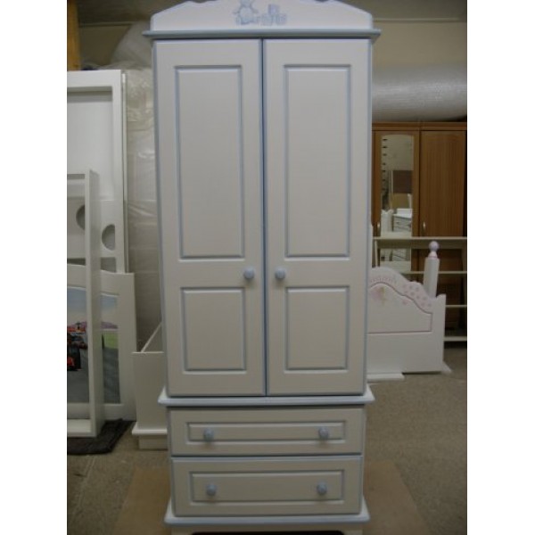 Nursery Wardrobe Blue Teddy Bespoke