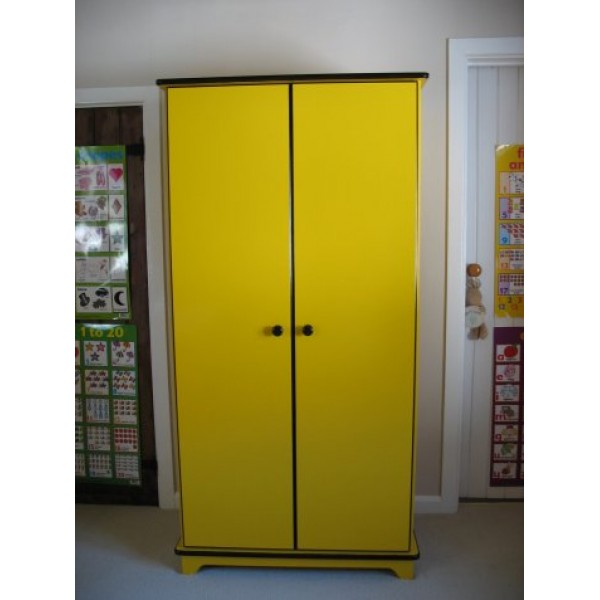Digger Wardrobe Yellow & Black