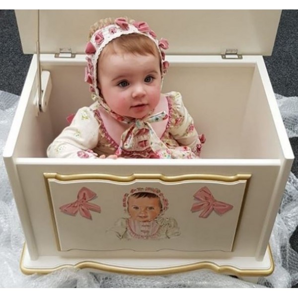 2ft Portrait Toy Box With Bows