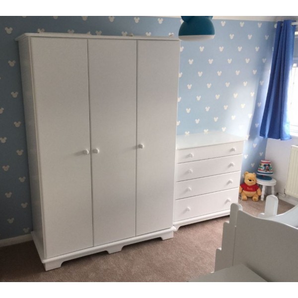 3 Door Plain & Simple Wardrobe