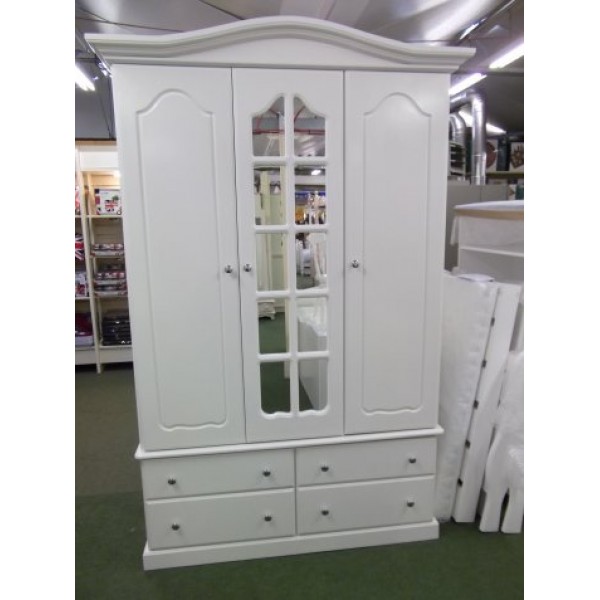 Wardrobe With Swept Head/Georgian Door/Crystals