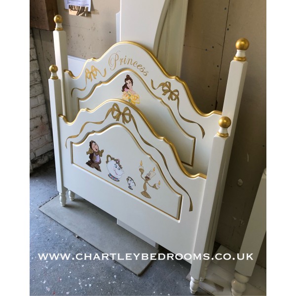 Princess Bed With Beauty And The Beast Characters