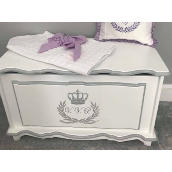 Crest And Initials Personalised Toybox 