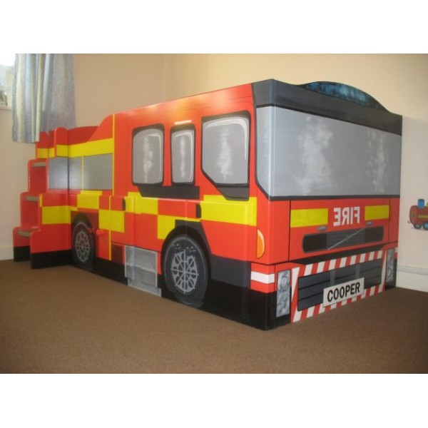 Fire Engine Cabin Bed With Raised Ladder