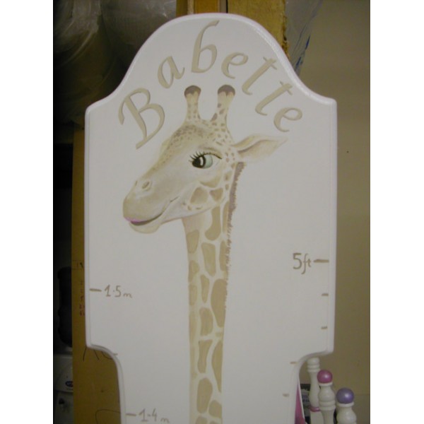 Height Chart Personalised Giraffe