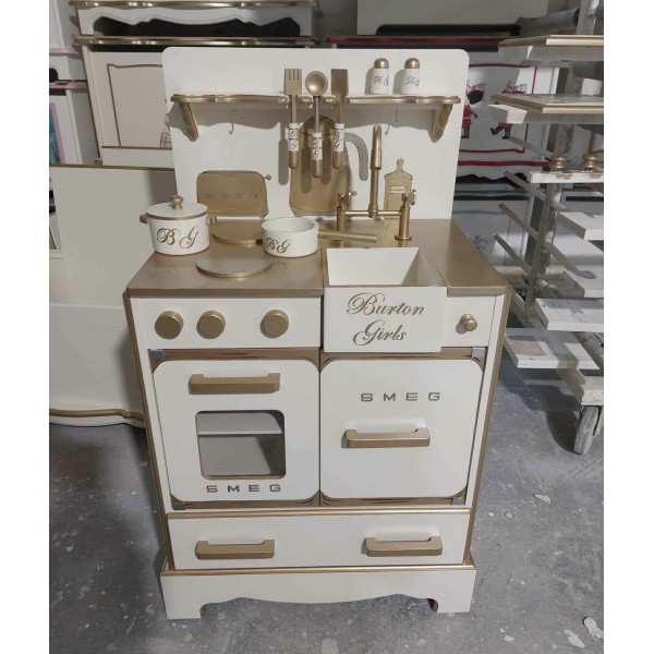 Smeg Child's Play Kitchen Taller With Pan Drawer