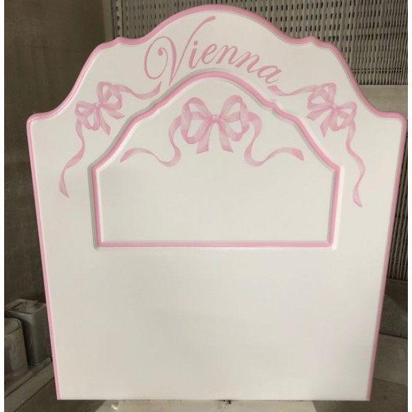 Headboard Personalized With Name And Ballet Shoes