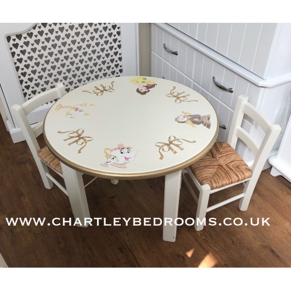 Table And 2 Little Chairs Beauty And The Beast