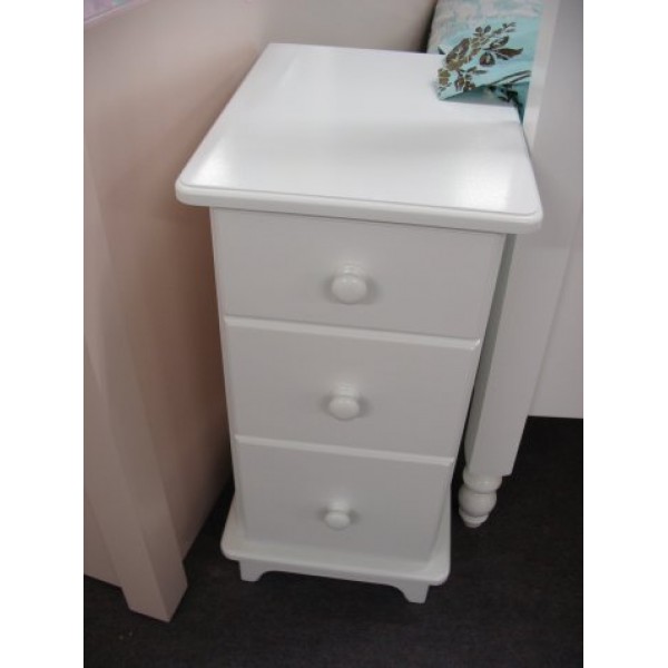 Bedside Skinny 3 Drawers Plain & Simple