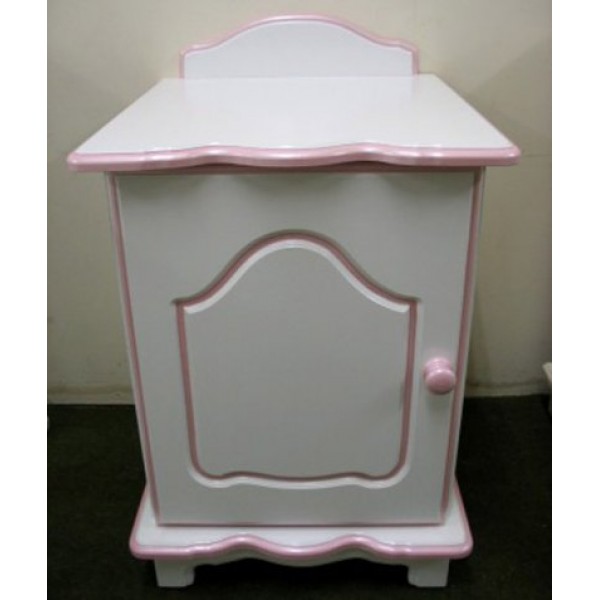 Bedside Cupboard Routed Door Shelf Inside