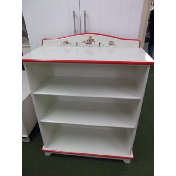 Bookcase With Cowboys To Match Bedding