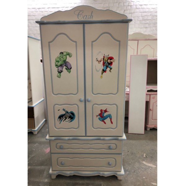 2 Door 2 Drawer Wardrobe Super Heroes 