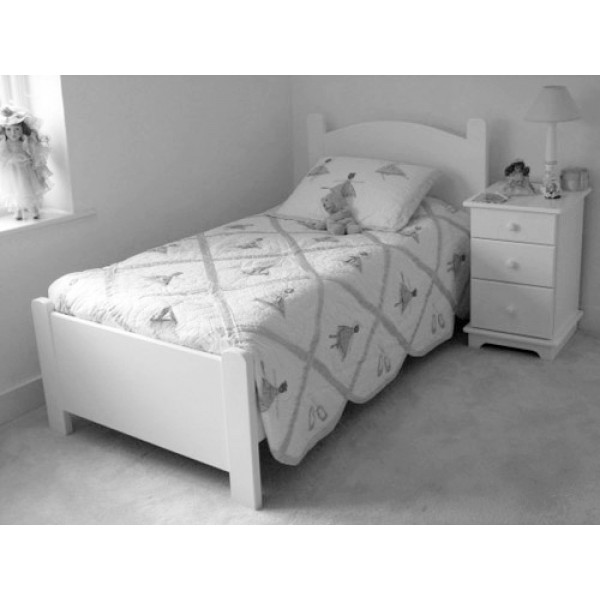 Simple White Bed