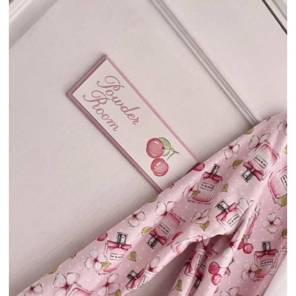 Cherry Door Plaque Personalised Hand Painted