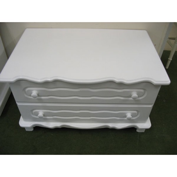 Chest With 2 Drawers Chartley White
