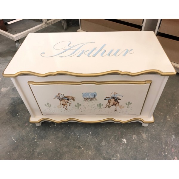 3ft Cowboys & Wagon Toybox Inc Name