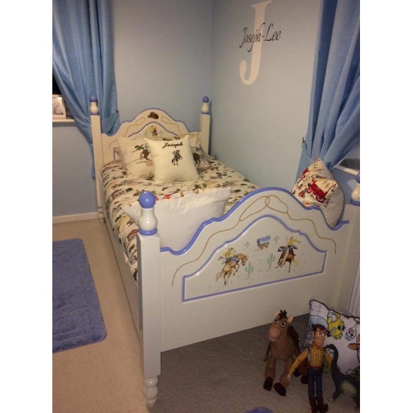 Cowboy Bed Hand Painted For A Little Boy