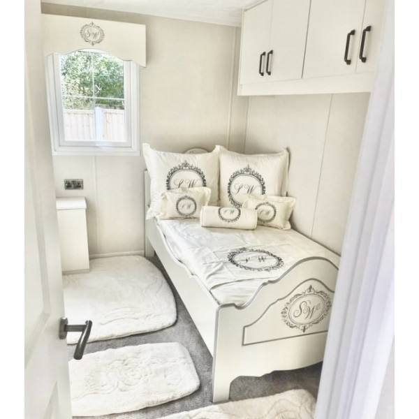 Childs Bed With Hand Painted Crest & Name