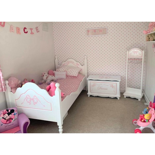 Princess Bed Set  Bed Toybox Dress Rail 3 Items