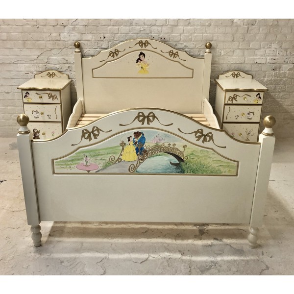 Double Bed With Belle Hand Painted Artist Work