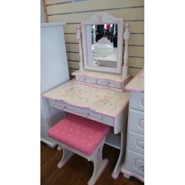 Dressing Table, Stool & Mirror Clemma Design