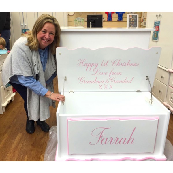3ft Personalised Toy Box with Name NO Message