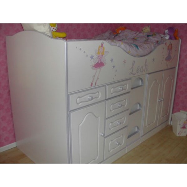 High Sleeper Cabin Bed Plain Ends Funky Fairies For Leah
