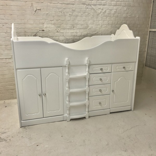 Re♥Loved Mid Sleeper High Storage Bed