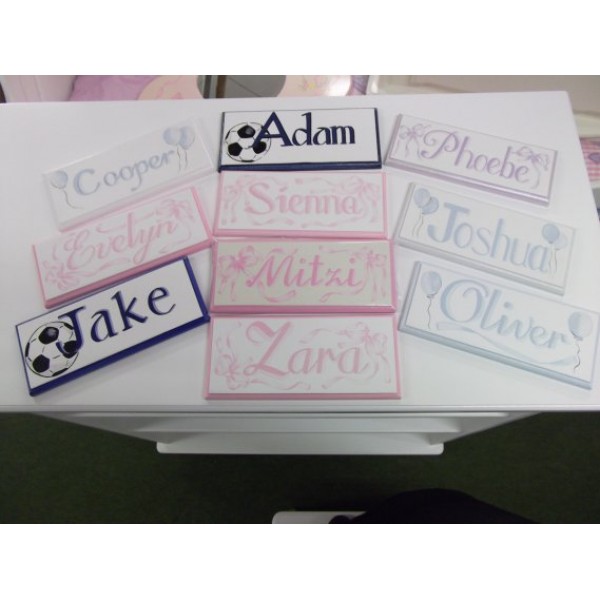 Named Door Plaques To Order Hand Painted