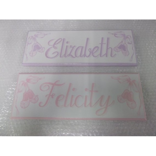 Door Name Plaques Hand Painted - Large
