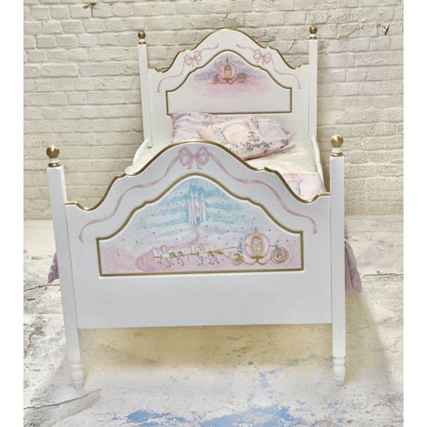 Girls Pumpkin Carriage Poster Bed