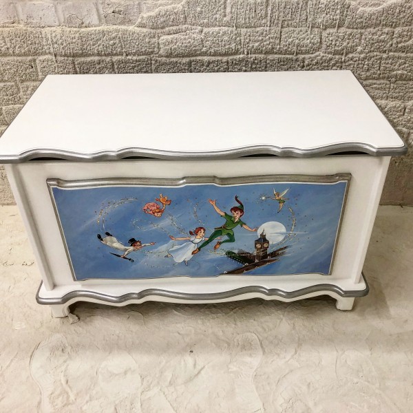 Peter Pan Hand Painted Personalised Toy Box