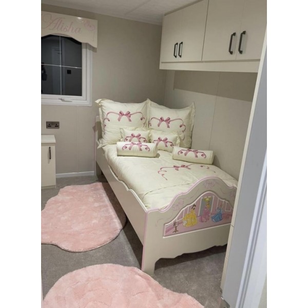 Bed With Hand Painted Princess Artwork