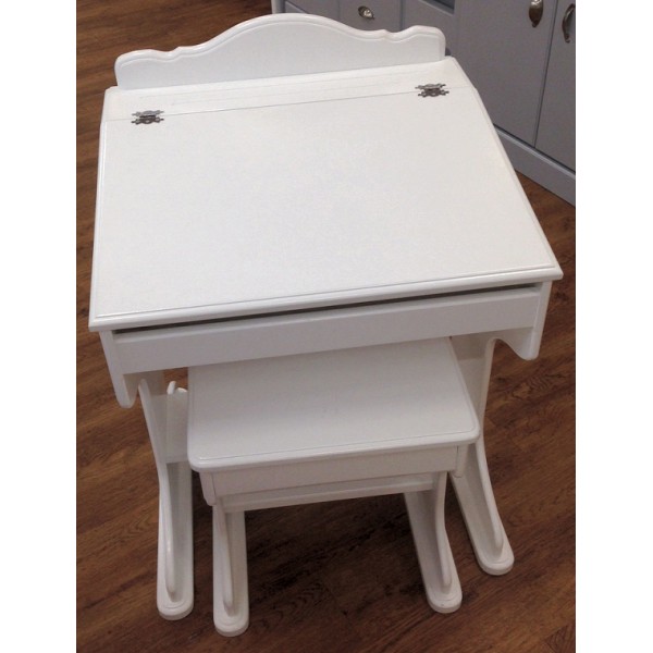 Plain & Simple Flap-Top Desk + Stool
