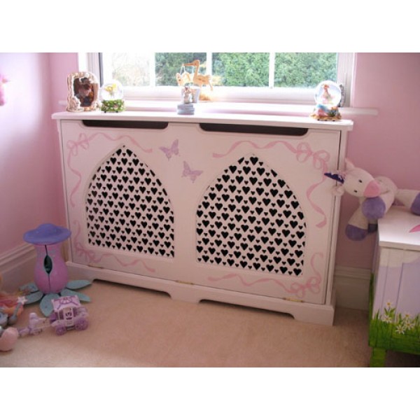 Radiator Cabinet Butterflies & Ribbons
