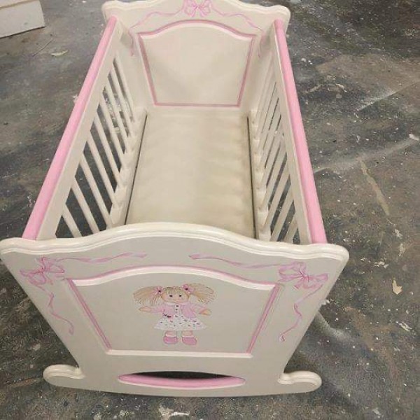 Dollies Rocking Cradle For Toys