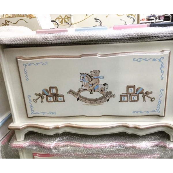 Rocking Horse And Bear 3ft Toybox