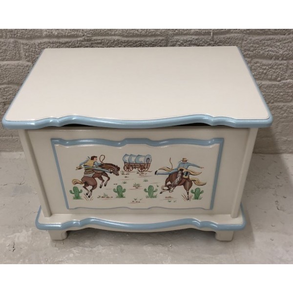 Small 2ft Personalised Cowboy Toybox