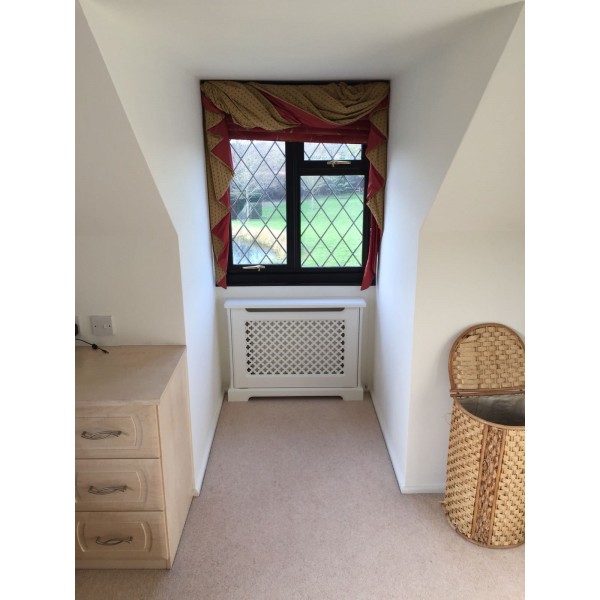 Small Radiator Cover Fully Made To Measure With Hinged Front