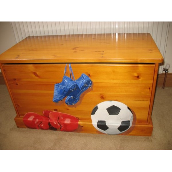 Toybox 3ft Pine Solid Skirting Boots & Boxing
