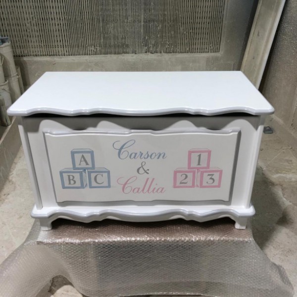 Toybox For Twins Hand Painted In Any Colour